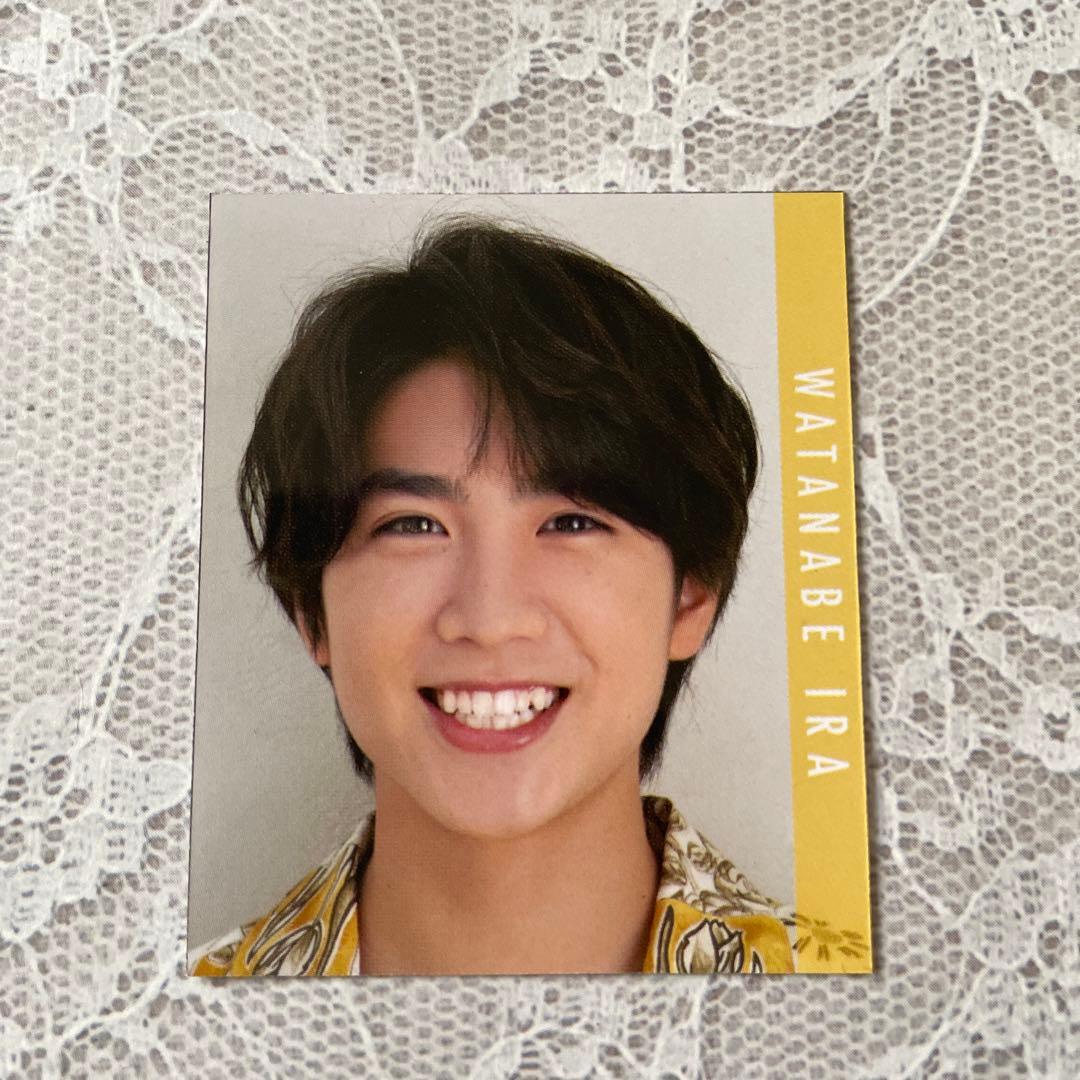ジャニーズJr. 渡辺惟良 メッセージカード データカード - メルカリ