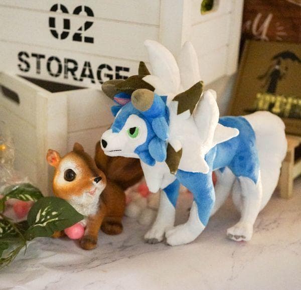 ルガルガン ぬいぐるみ 色違い 青 たそがれ ブルー33cm 紙袋付【残3