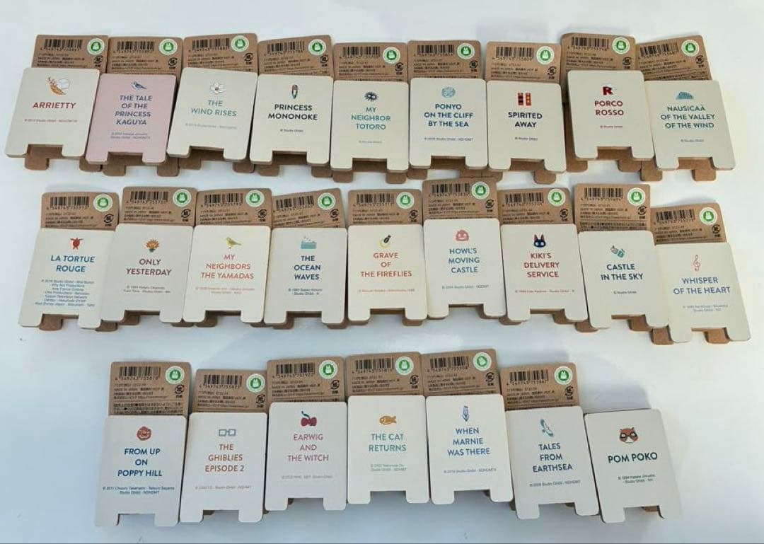 ジブリ 25作品木製クリップ ジブリパーク コンプリート - その他本当に