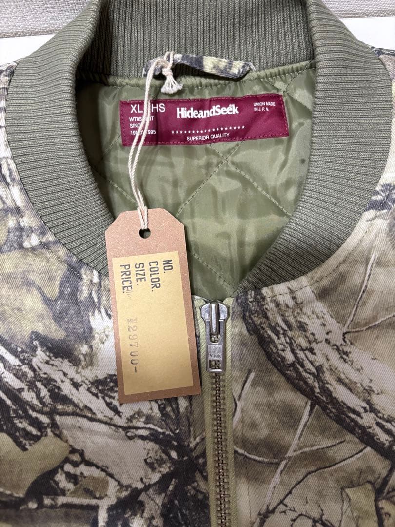 キムタク着 ハイドアンドシーク カモ ジップ ワーク ベスト GDC XL