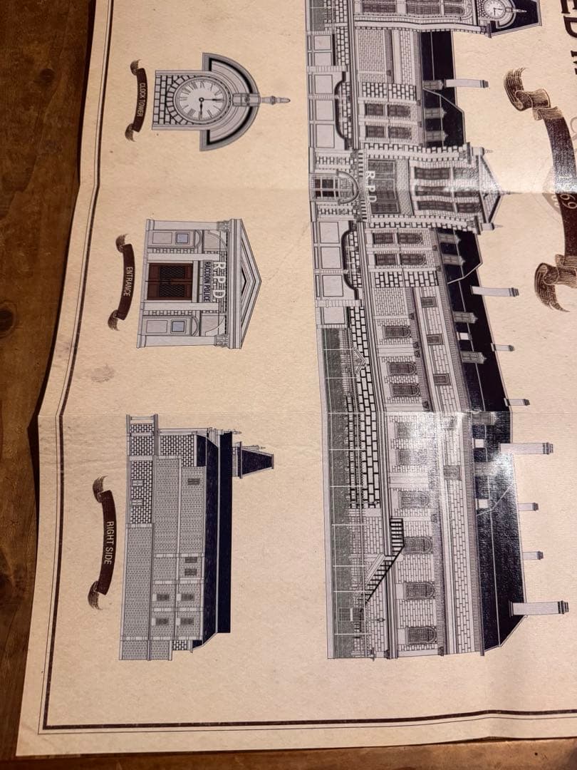 バイオハザード ラクーンシティマップ ポリス地図 ポスター RE:3 RE:2
