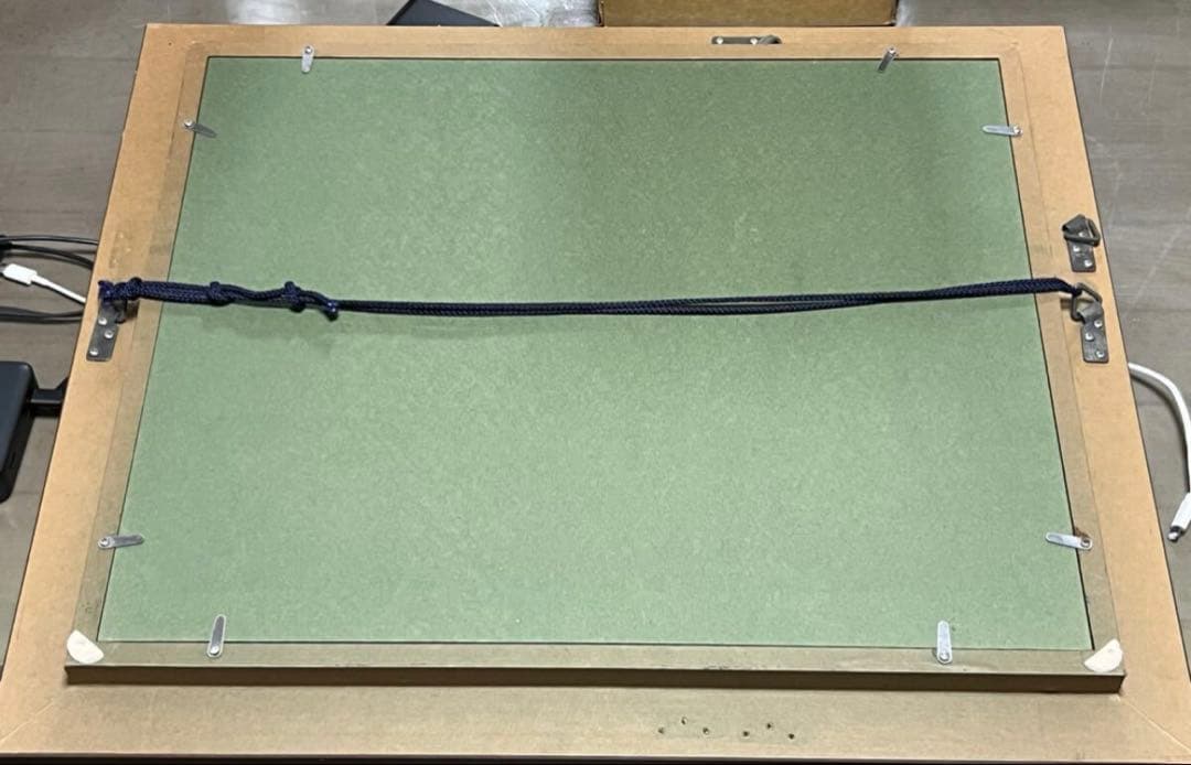 織田広比古 油彩 F10号 『星空と白鳥』 真作 共シール額装 直筆