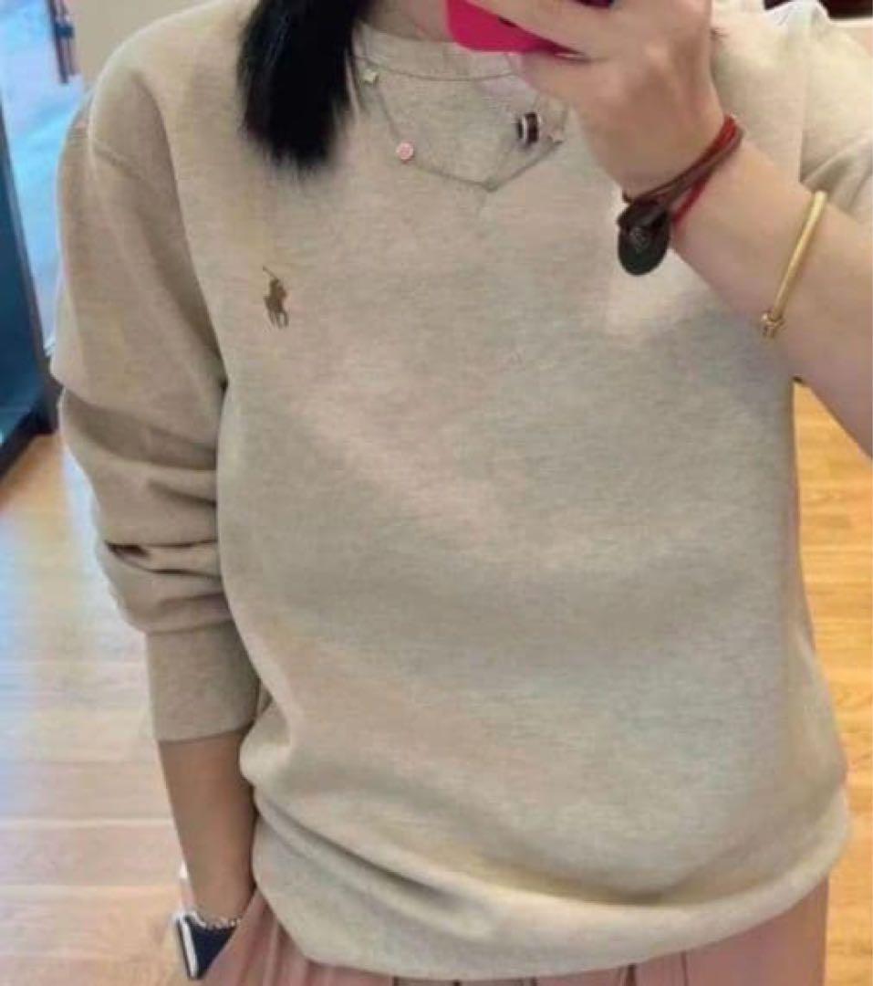 未使用級✳︎ポロラルフローレン現行ライトベージュ大人気スウェット