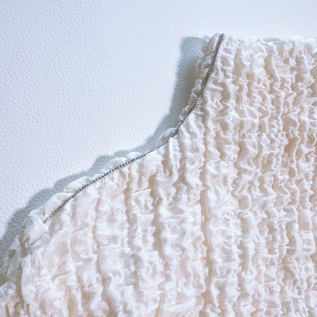 MORABITO PREMIER ハイネック カットソー 装飾 シワ加工 38 - メルカリ