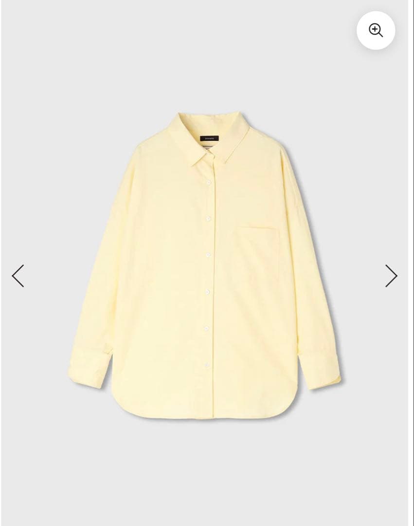 anuans アニュアンス　スタンダードシャツ　イエロー　新作　26ss アニュアンス anuans 【26SS】スタンダードシャツ （YELLOW