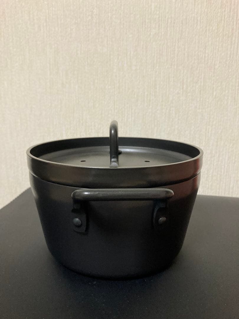 ミ*ン様 傷あります。 松田美智子の自在道具 鉄の小さなごはん鍋 松田