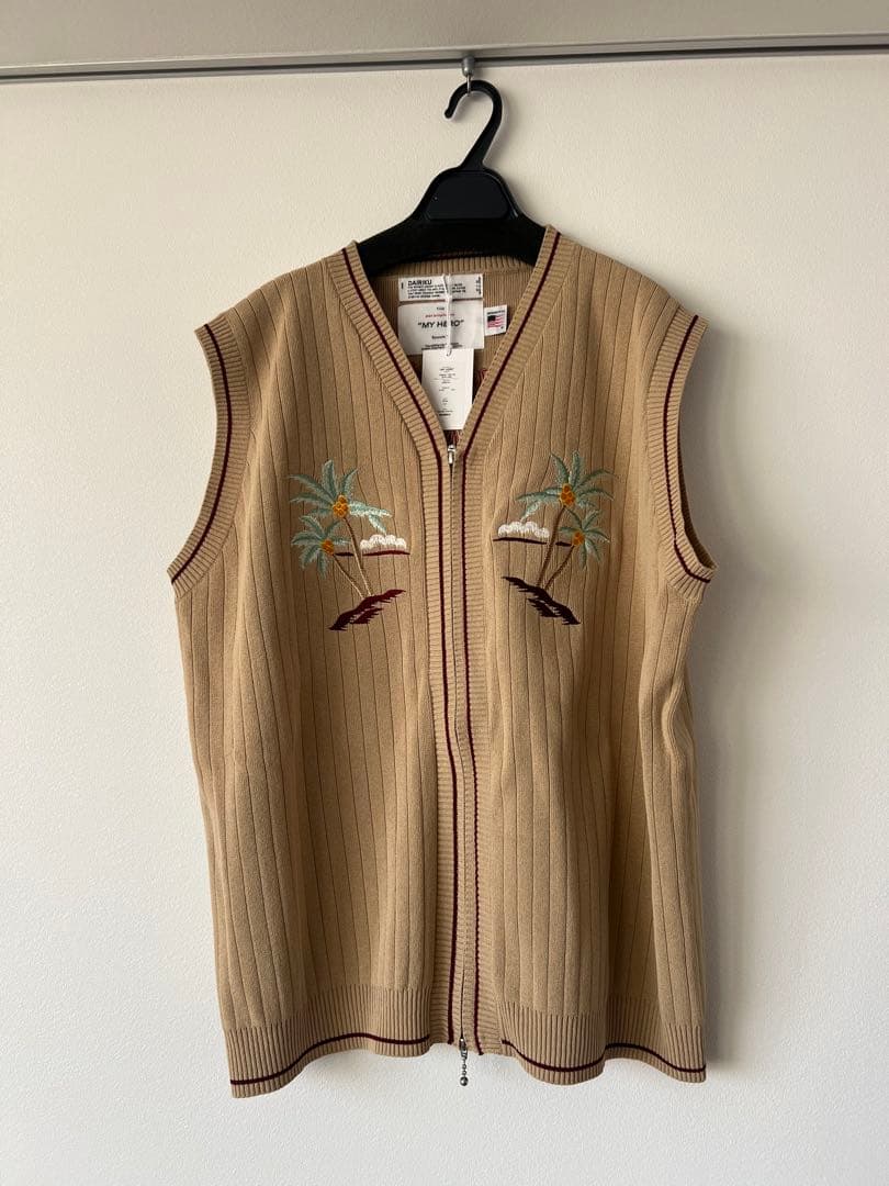 DAIRIKU “Hawaii“ Zip Up Knit Vest