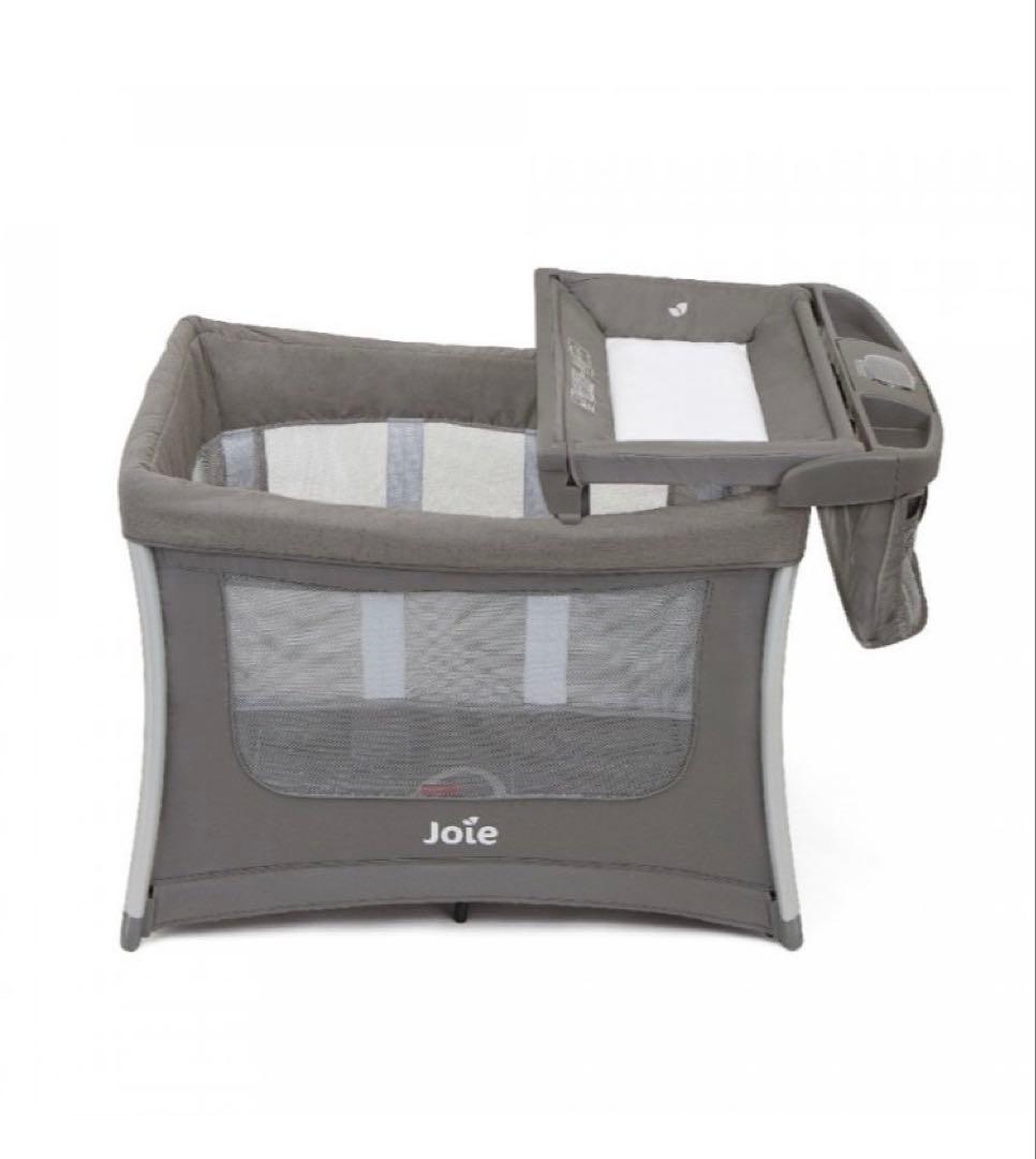 Joie 折りたたみ式ベビーベッド グレー - メルカリ