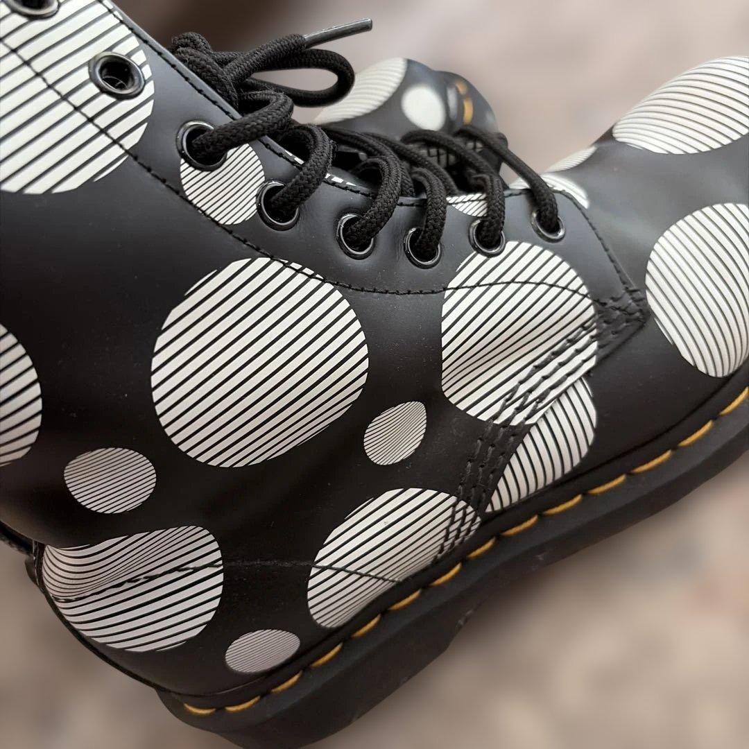 DR.MARTENS JADON 8ホール厚底 ポルカドット ブラック UK6 - メルカリ