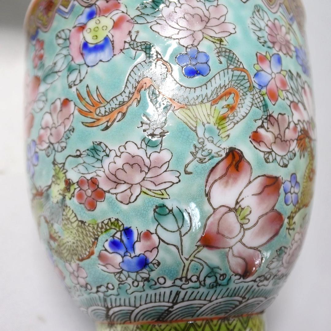 中国 景徳鎮製 粉彩 薄胎磁 龍華紋 杯 中国骨董 - メルカリ