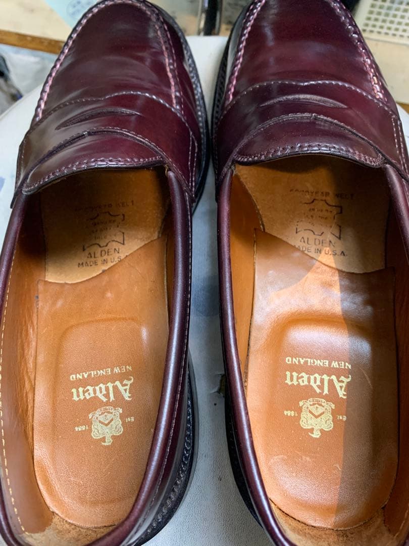 K*K様 オールデン コードバン コインローファー 986 71/2D Alde - メルカリ