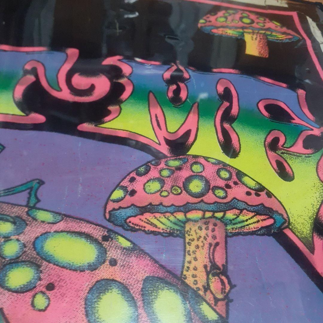 レア‼️90s USA ブラックライトポスター サイケデリック きのこ