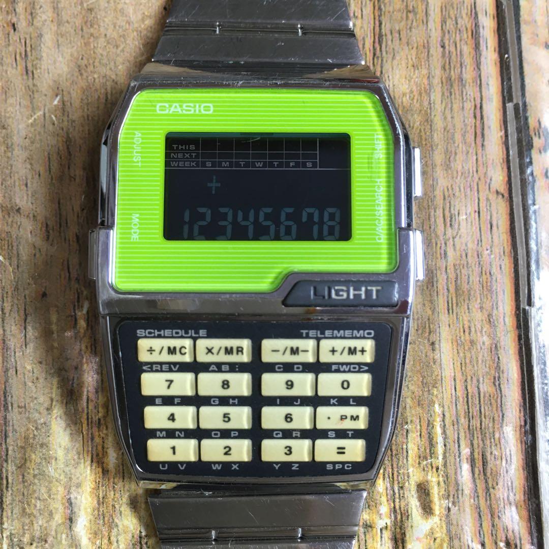 レア◇中古動品◇DBC-1500◇カシオ データバンク カリキュレーター◇黄