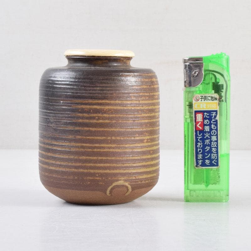 茶道具 渡辺伸治造 名物 円乗坊肩衝写 茶入 仕覆付 共箱 V 8965 - メルカリ