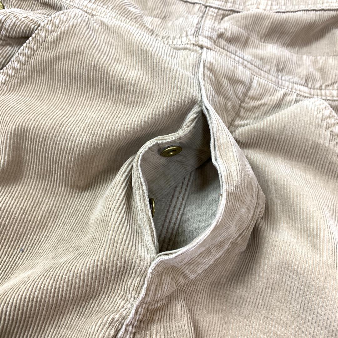 リーバイス オーバーオール コーデュロイ 綿 ベージュ M相当 C5099