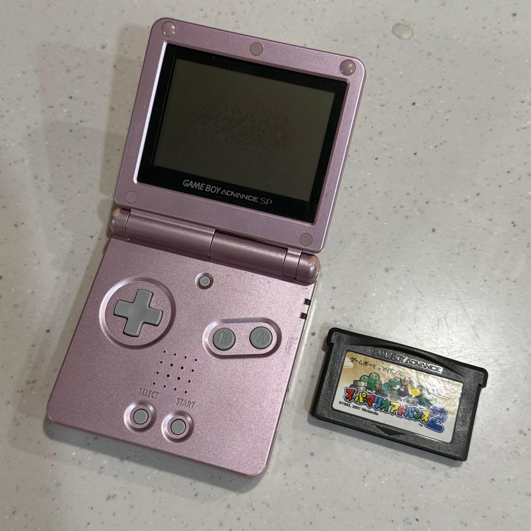 値下げ交渉可 ゲームボーイアドバンス SP パールピンク 本体 - メルカリ