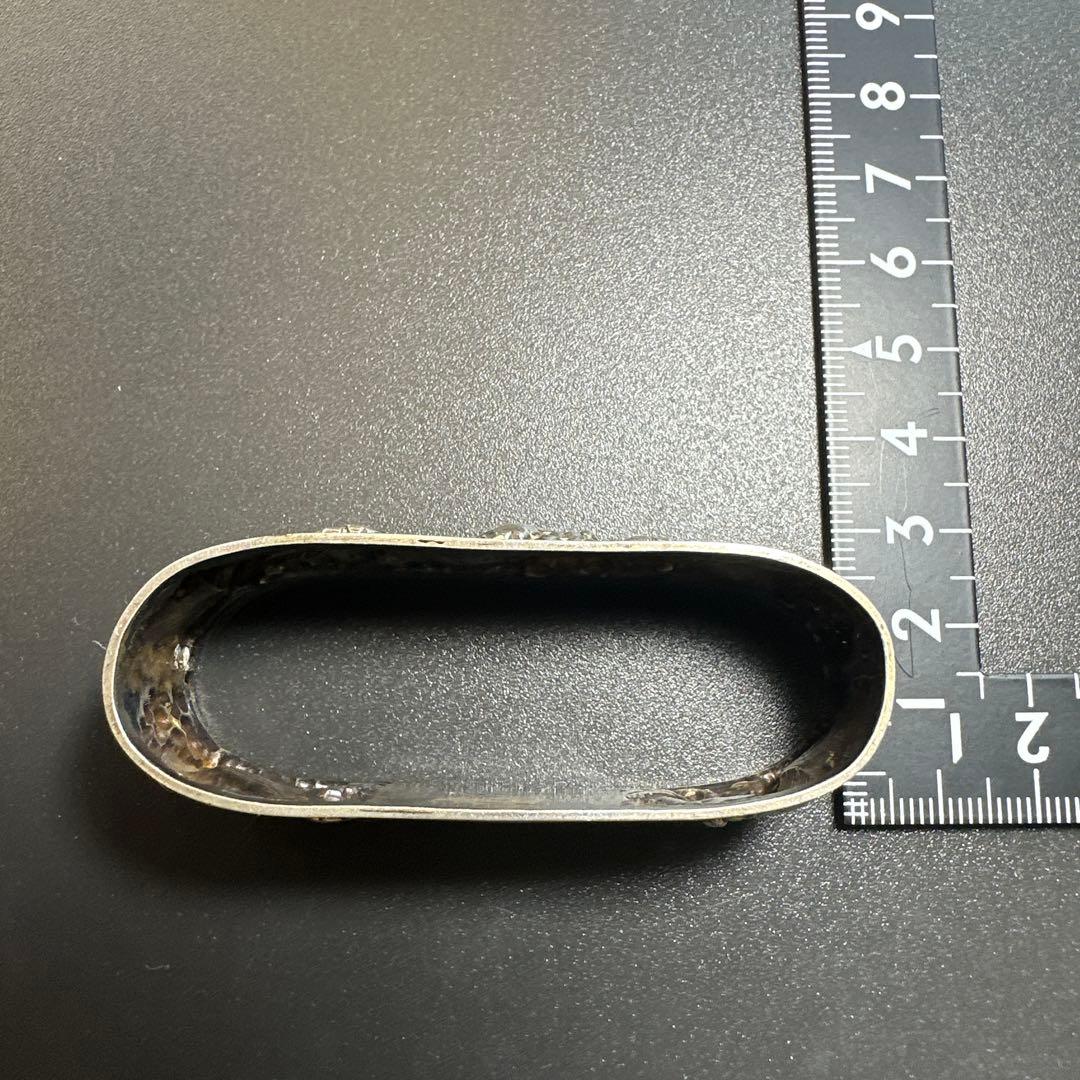 アンティーク シルバー製 ナプキンリング 刻印 ぶどう