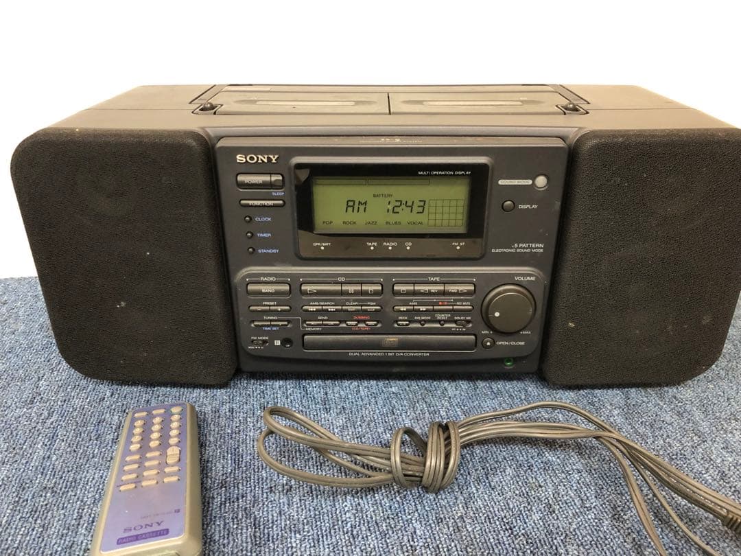 SONY 通電確認済み ソニー CD ラジカセ ZS-5 ジャンク - メルカリ