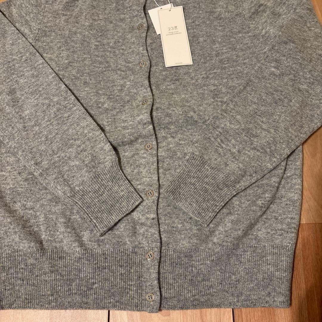 めんたいこ様23区 カシミヤ100%グレーのカーディガン - メルカリ