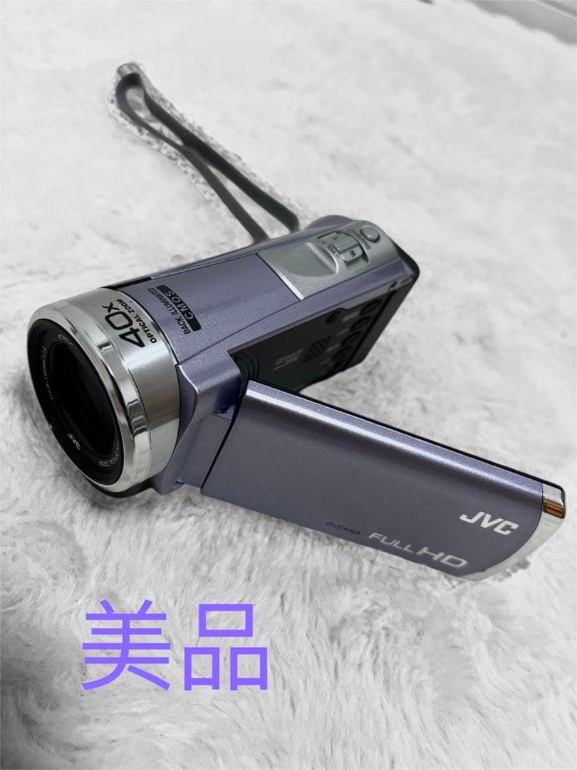 美品　JVC Everio GZ-HM33 パープル ビデオカメラ Yahoo!オークション -「everio gz-hm33」の落札相場・落札価格