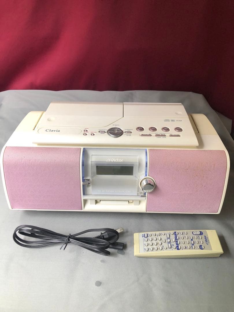 ビクター Claviaクラビア CD-MDポータブルシステム RC-L1MD動作品