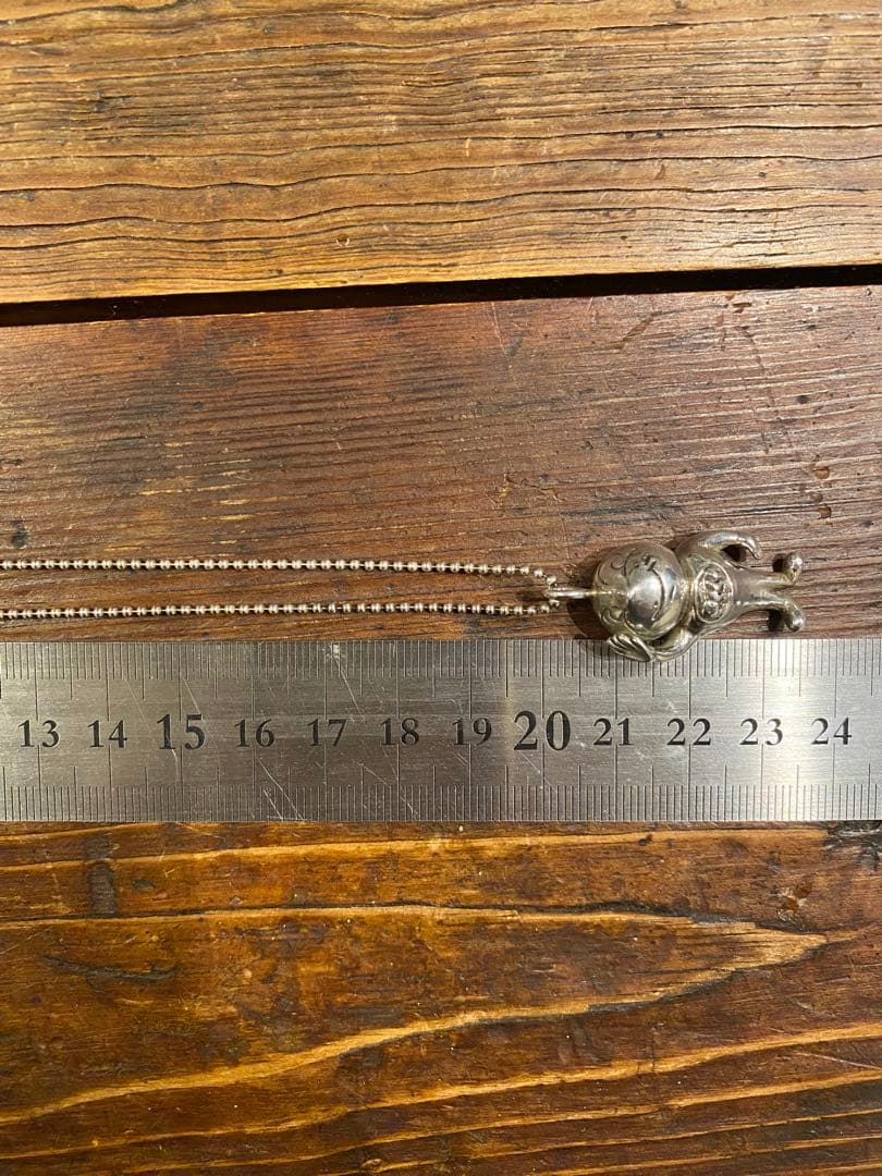 ヴィンテージ Esso マスコット ネックレス Silver 925チェーン - メルカリ