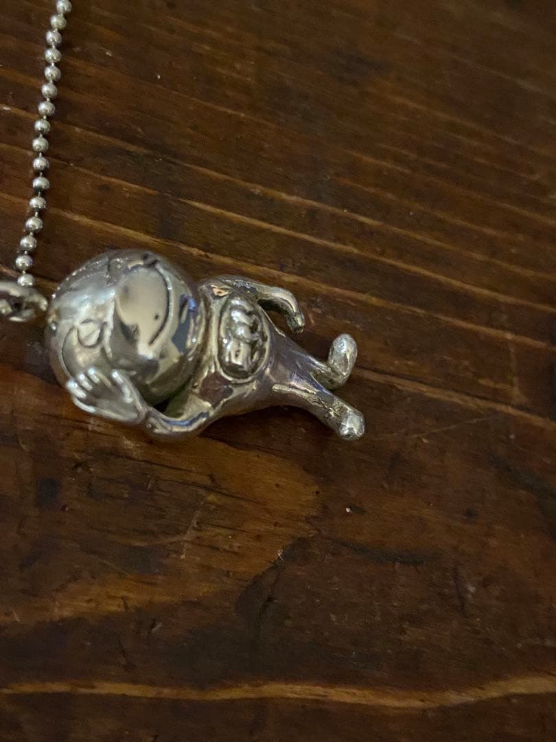 ヴィンテージ Esso マスコット ネックレス Silver 925チェーン - メルカリ