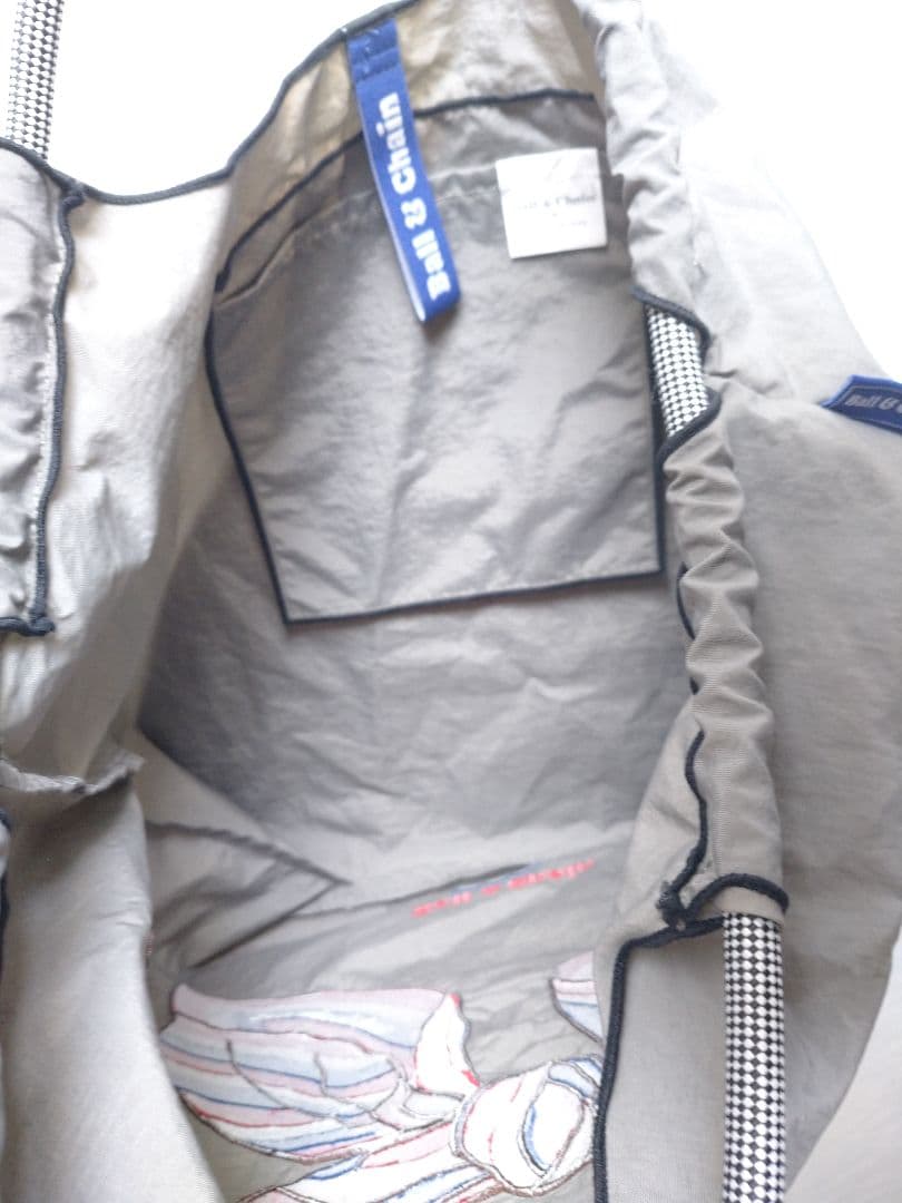 ボールアンドチェーン スカーフ柄刺繍 エコバッグ M ラシット 2点