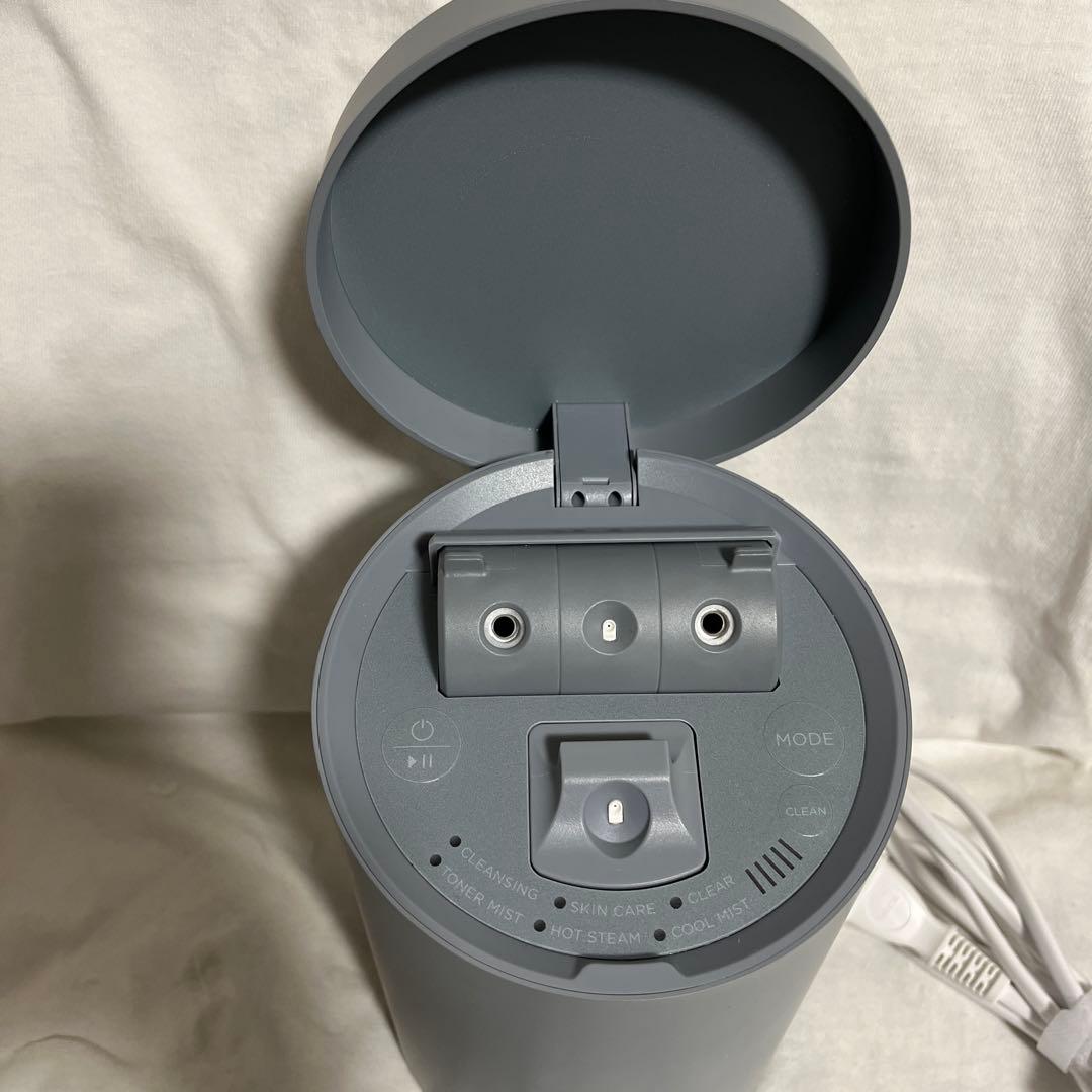 SALONIA フェイススチーマー グレー - メルカリ