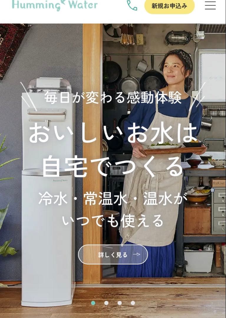 新品未使用品☆即日発送☆ハミングウォーターflows CO-09 ホワイト