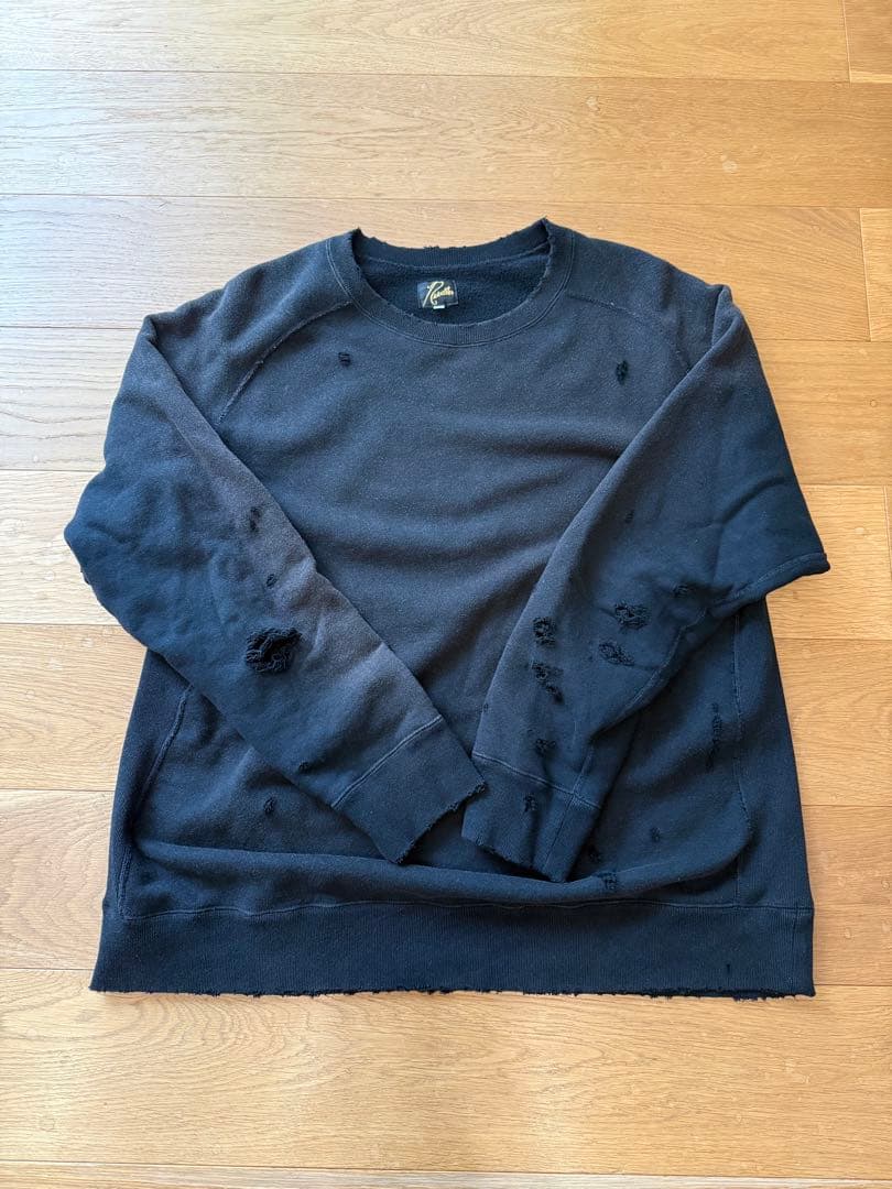 トップス needles 25ss dart sweat shirt black L Black Darts Sweatshirt by NEEDLES on Sale