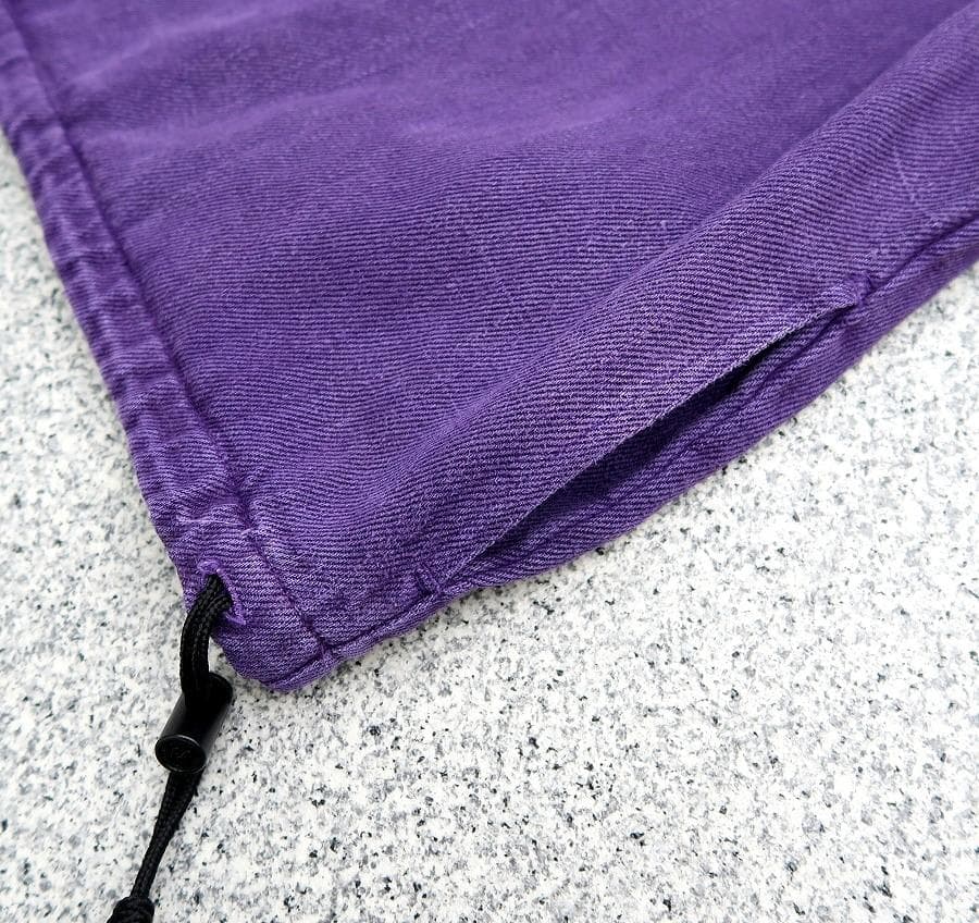 希少 初期 90s USA製 マナスタッシュ ヘンプ ハーフジップ ジャケット