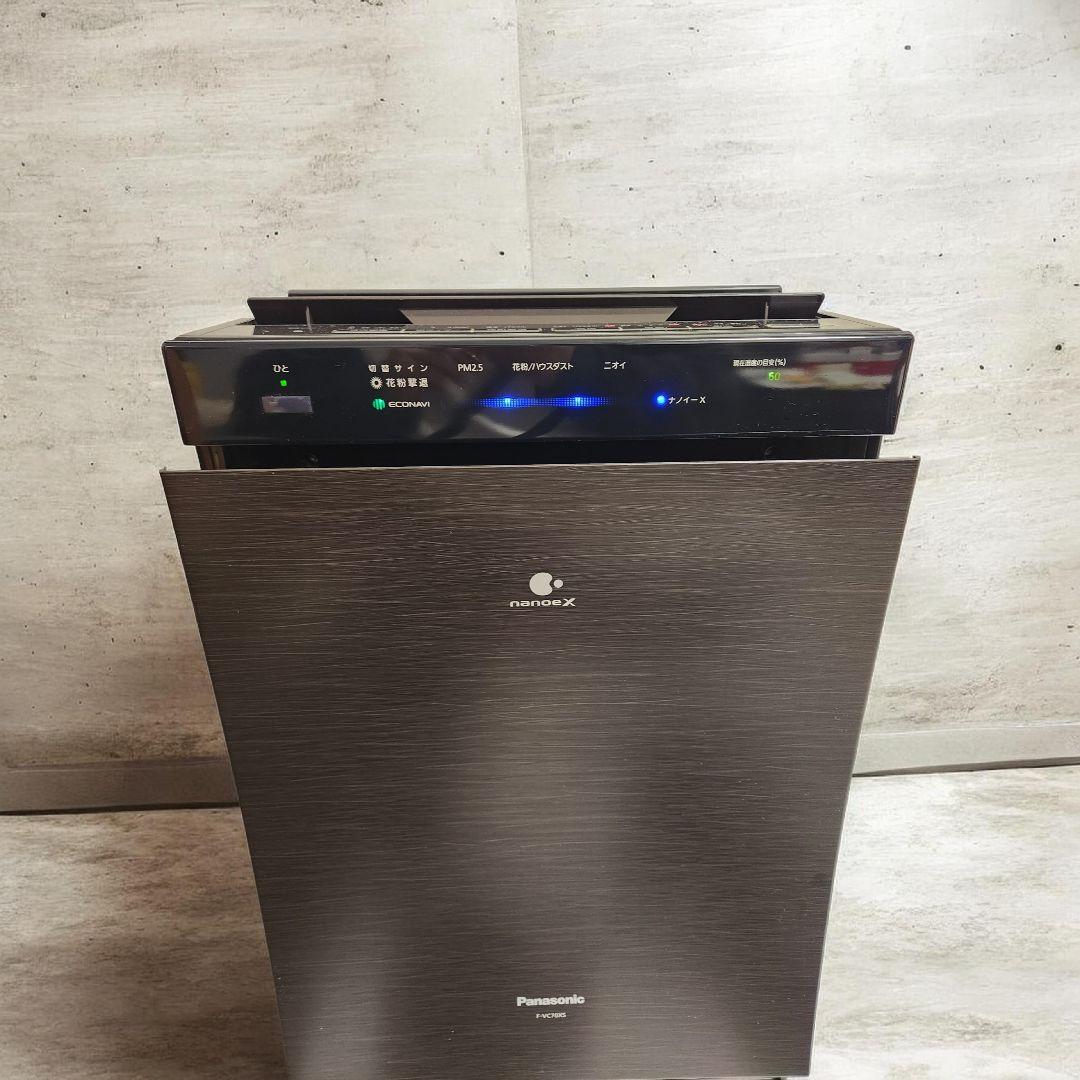 清掃済/ナノイーX】Panasonic 加湿空気清浄機F-VC70XS木目調 - メルカリ
