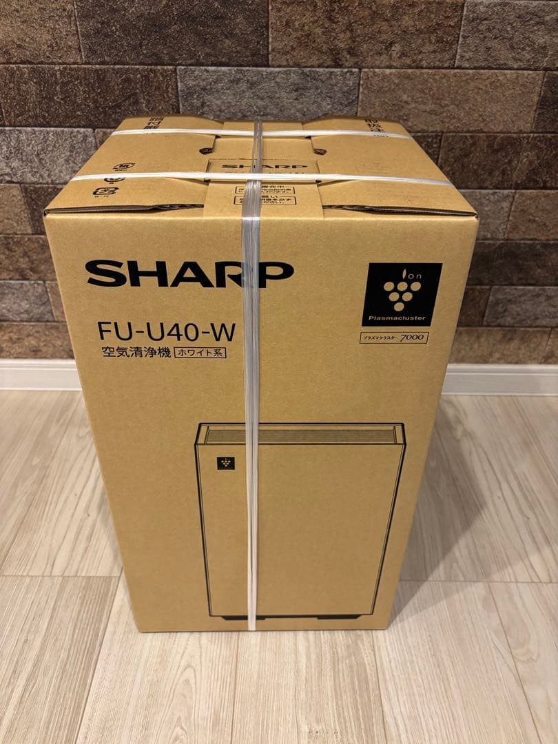 【最新2025年モデル】シャープ 空気清浄機 FU-U40-W ホワイト系 FU-U40 | 空気清浄機：シャープ