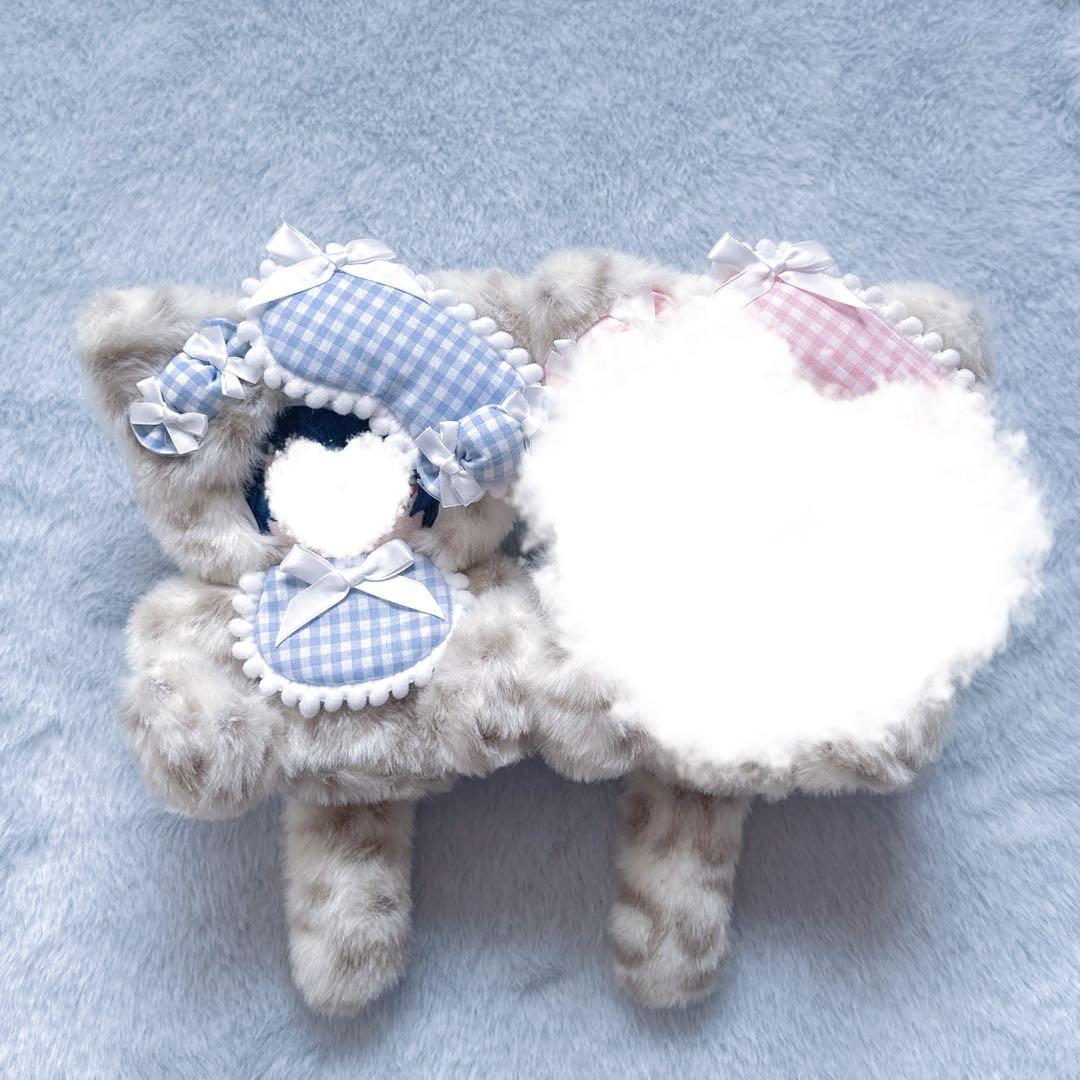 ハンドメイド おすわりぬい服 着ぐるみ 11cm-13cm 水色 - メルカリ