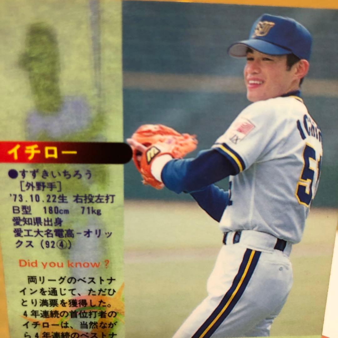 イチロー ベースボールマガジン プロ野球カード 1997年 パリーグベスト