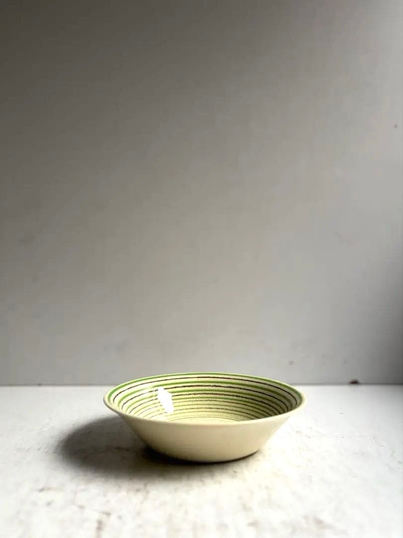 844 英国 アンティーク スージークーパー スープ皿 クレヨンライン