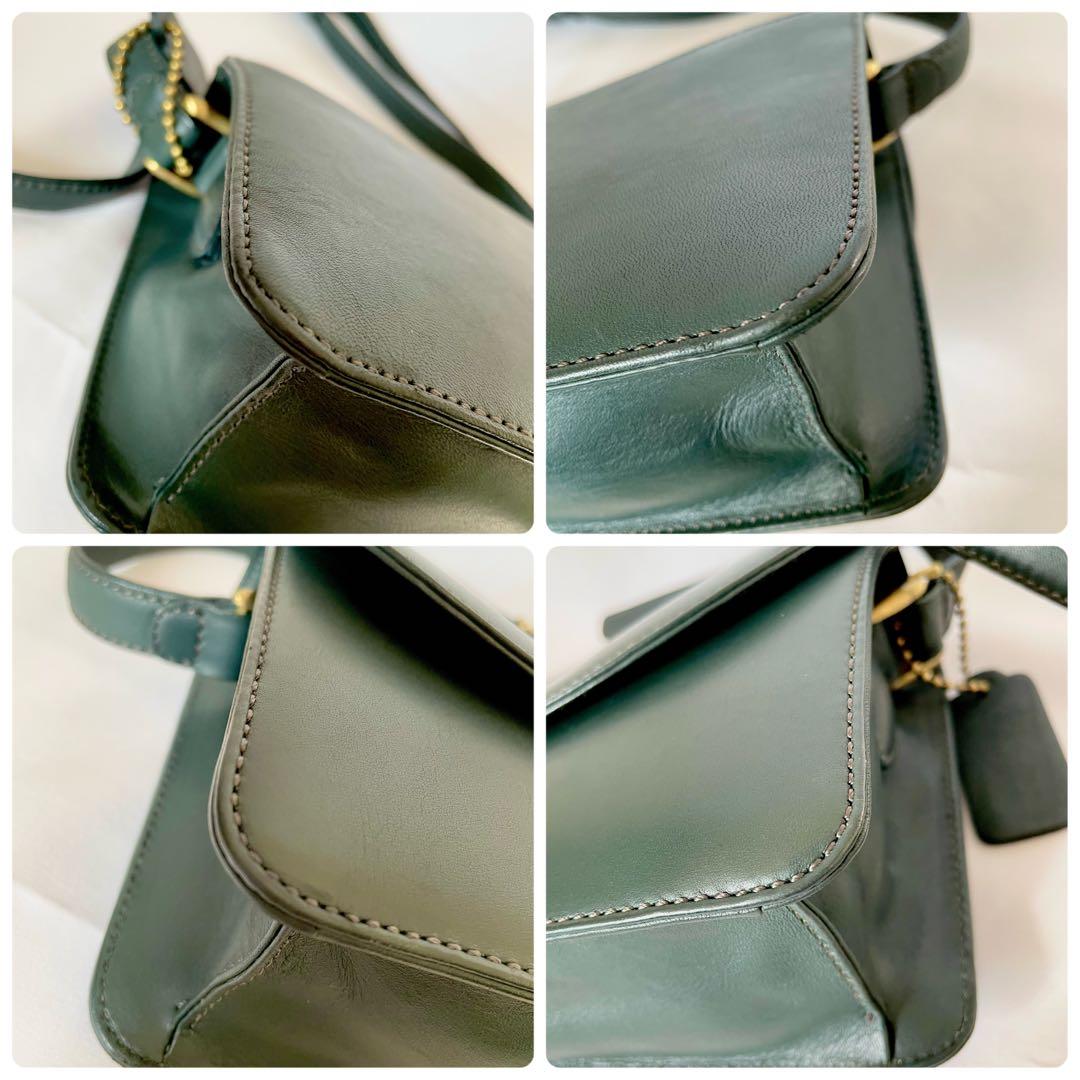 美品】オールドコーチ ショルダーバッグ ターンロック シティ レザー