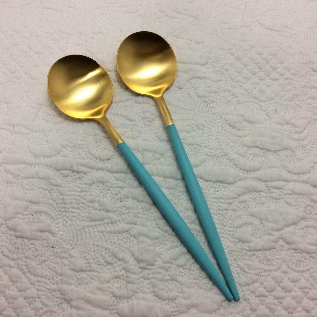 セール価格！ クチポール GOA ターコイズ＆ゴールド ディナー3種