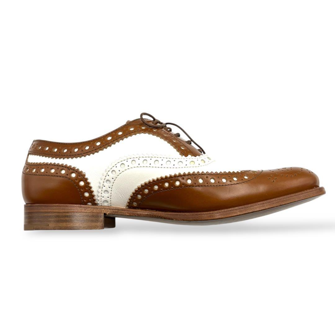 極美品 チャーチ BURWOOD 3W バイカラー ウィングチップ 22.5cm