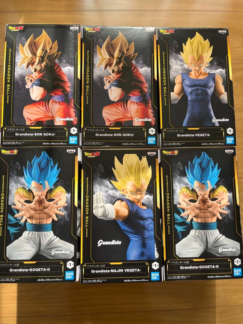 6体】ドラゴンボールフィギュアまとめ売りGrandistaゴジータ悟空