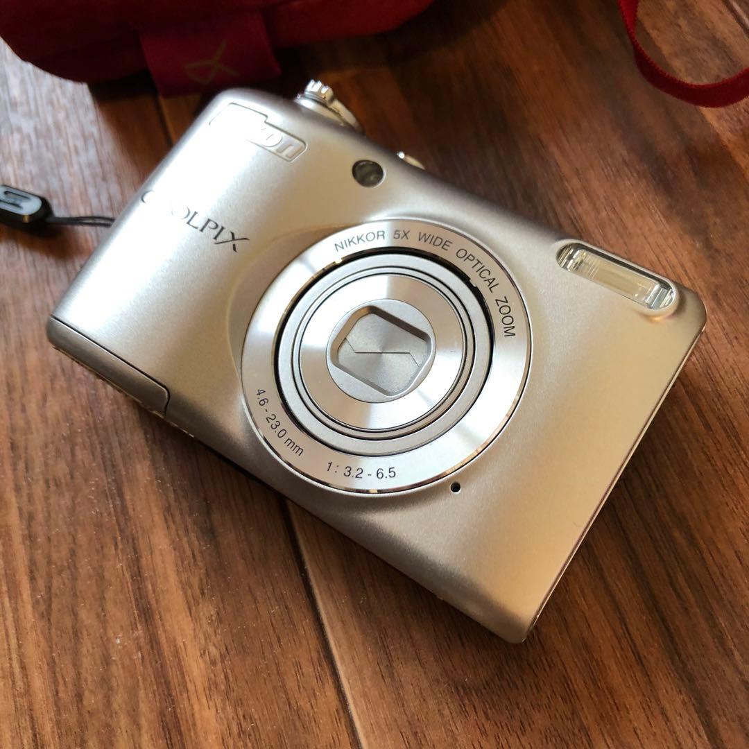 Nikon COOLPIX L26 シルバー デジタルカメラ ケース付 - メルカリ