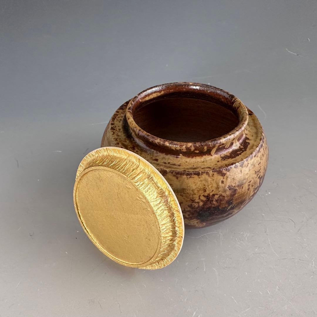 茶道具 丹波 大海 茶入 石田陶春 共箱 仕服二個入り 茶会 濃茶 - メルカリ