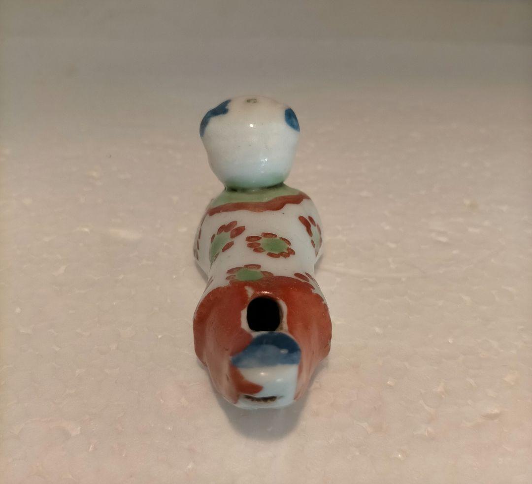 江戸時代 柿右衛門 唐子形笛 江戸時代中期の型1個、後期型1個 伊万里焼