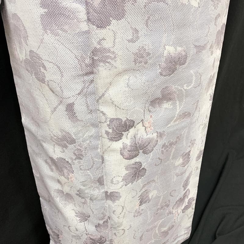 503mt59○都喜ヱ門 本場白大島紬 朝露の輝き 太陽印 銀ラベル 証紙付