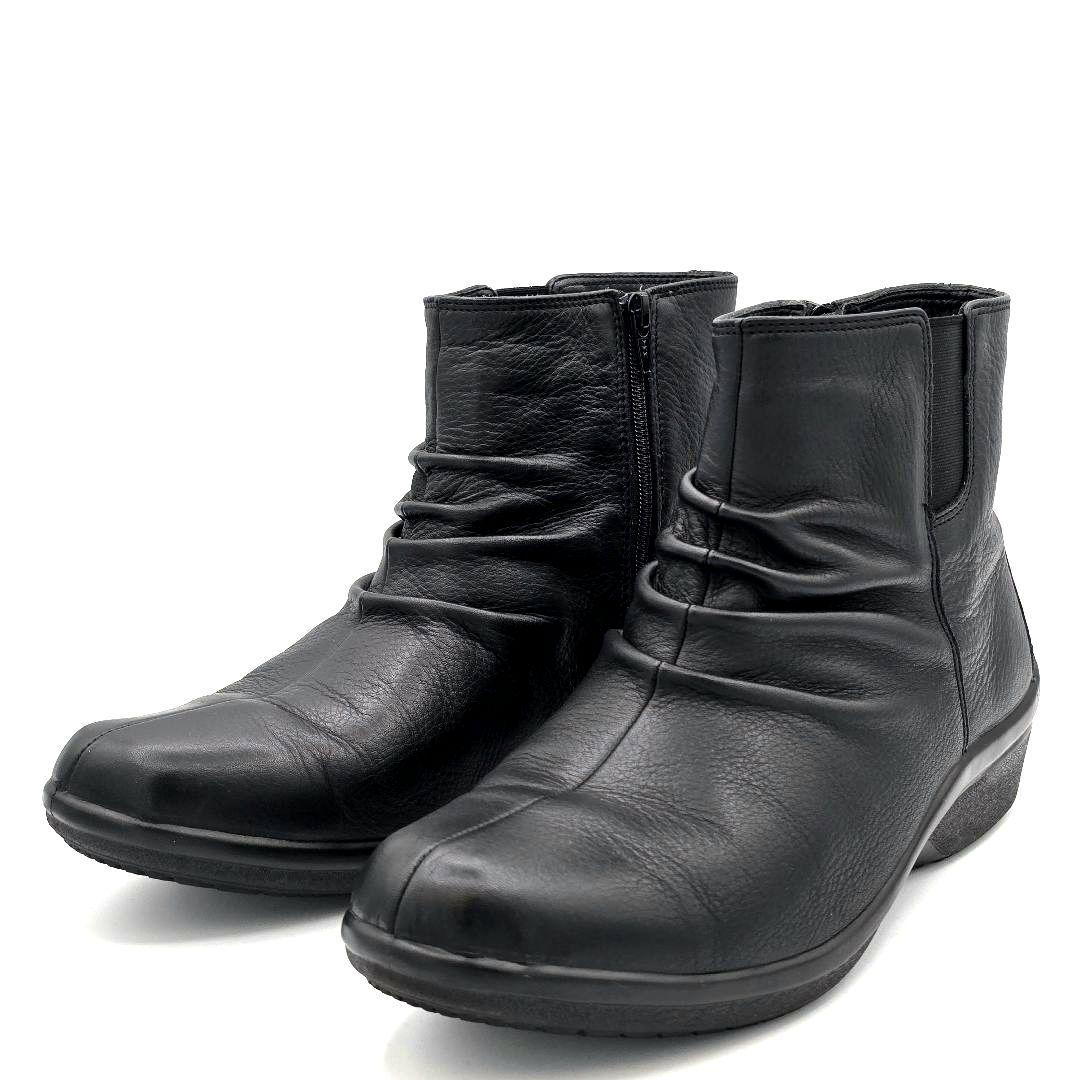 アキレス ソルボ 25cm 3E 日本製 レザー ショートブーツ コンフォート