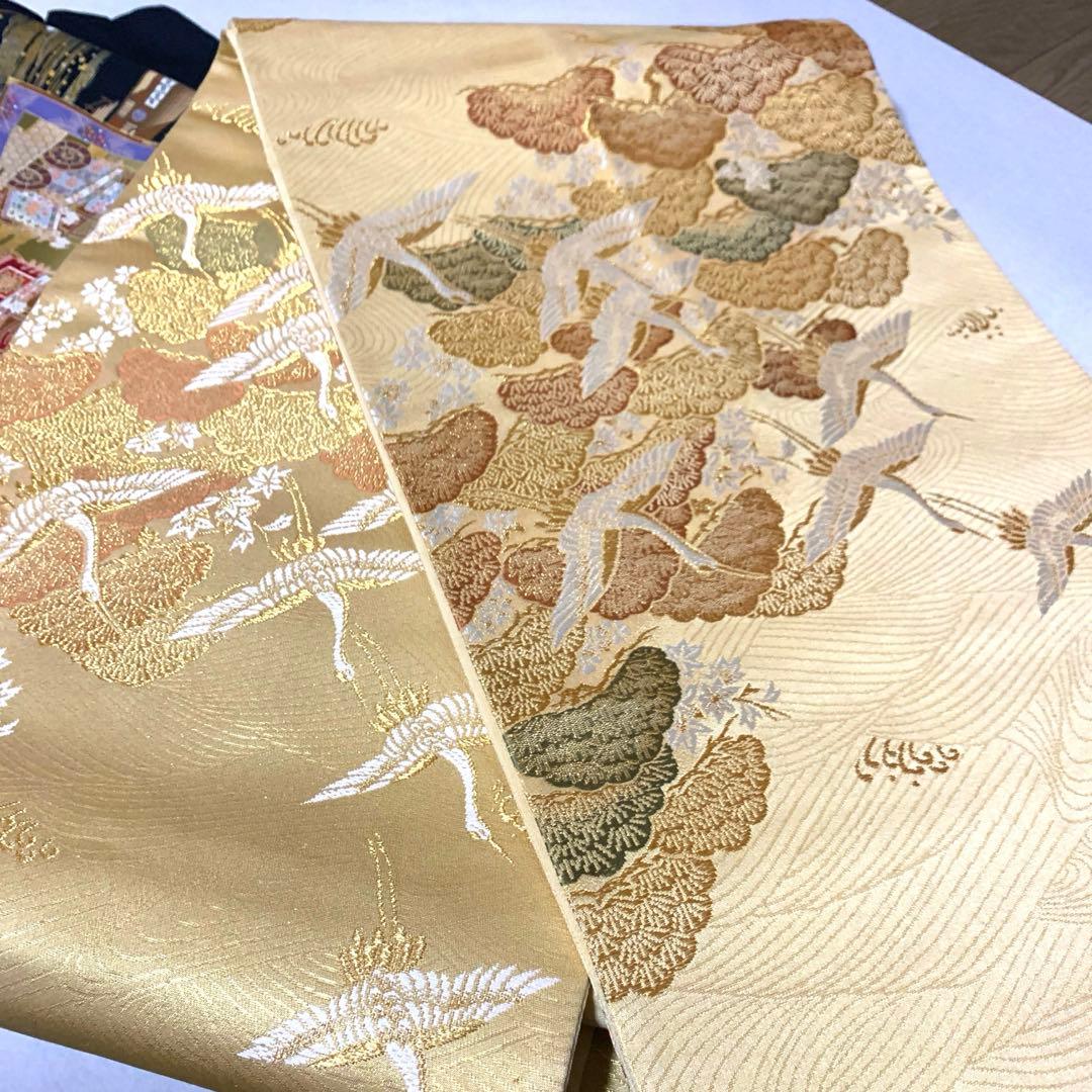 さち様専用 美品 正絹 黒留袖 五つ紋 金彩 舞鶴 6点セット - メルカリ