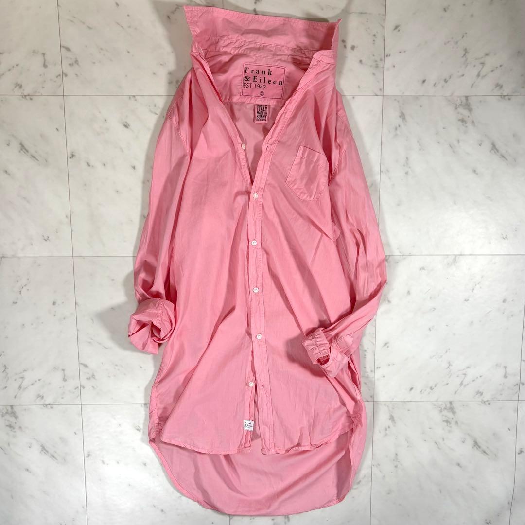 人気 フランク&アイリーン MARY ロングシャツ シャツワンピース 洗える