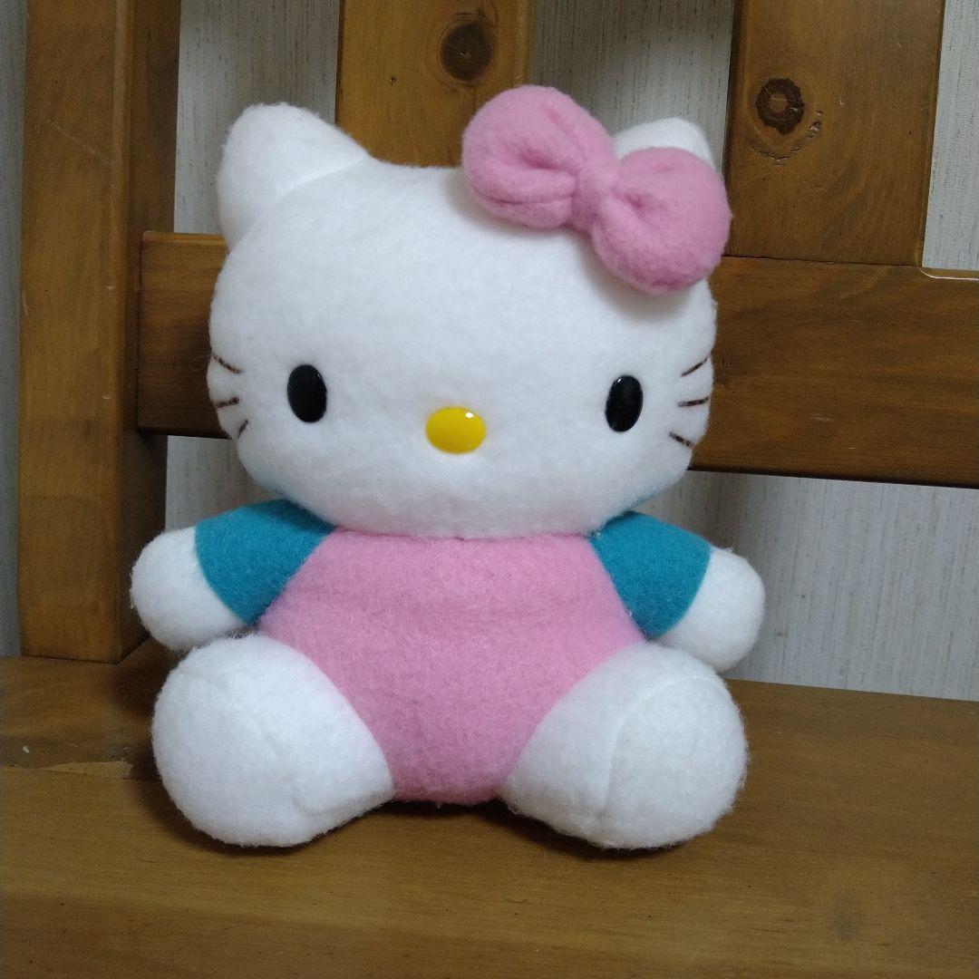 サンリオ ハローキティ キティちゃん レトロ ぬいぐるみ ピンクリボン