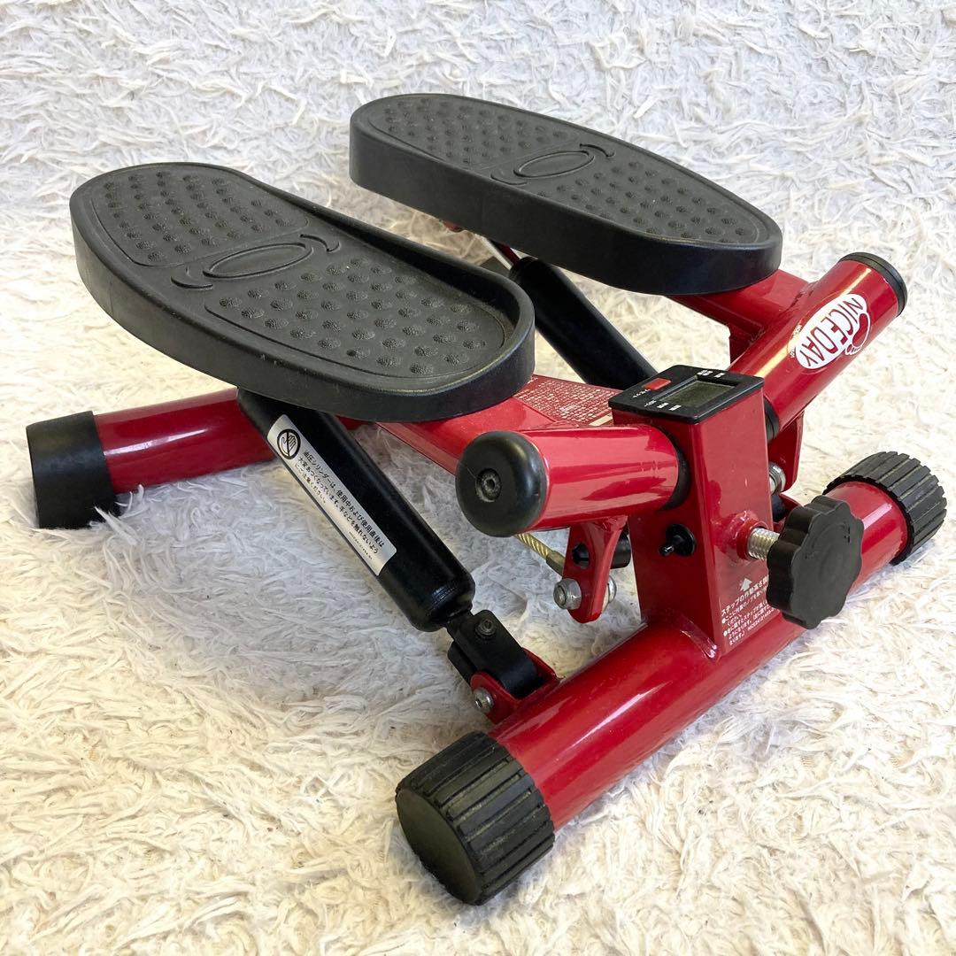 美品 ショップジャパン ナイスデイ 健康ステッパー レッド NDS-1R